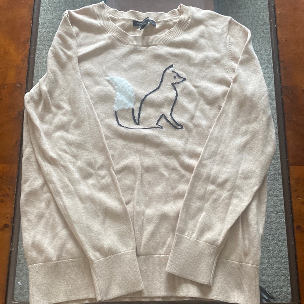 Banana Republic fox sweater